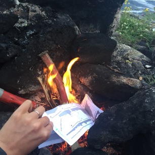 Burning the map I held onto for 4 years